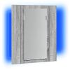 vidaXL LED Bathroom Mirror Cabinet Grey Sonoma 40x12x45 cm Engineered Wood