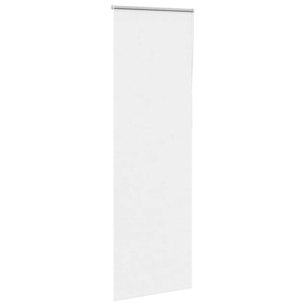 vidaXL Roller Blind Blackout White 85x230 cm Fabric Width 80.7 cm Polyester