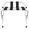 vidaXL Luggage Rack with Backrest Silver 56x39x52cm