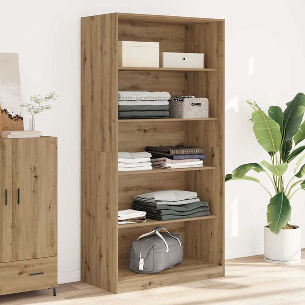 vidaXL Wardrobe Artisian Oak 100x50x200 cm Engineered Wood