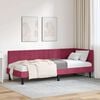 vidaXL Corner Bed Frame with Headboard Wine red 80 x 200 cm Velvet