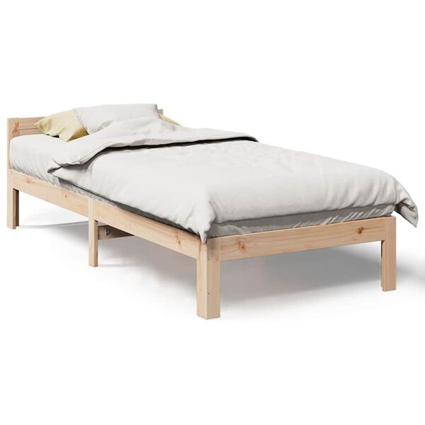 vidaXL Bed Frame without Mattress 80x200 cm Solid Wood Pine