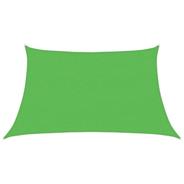 vidaXL Sunshade Sail 160 g/m² Light Green 3/4x2 m HDPE