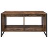 vidaXL Coffee Table Smoke Oak 80 x 50 x 40 cm Engineered Wood