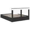 vidaXL Storage Bed with Headboard Black 150 x 200 cm Engineered Wood