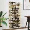 vidaXL Wine Rack for 96 Bottles Gold Metal