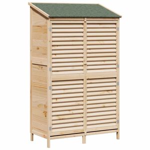 vidaXL Garden Shed Natural 106 x 56 x 176.5 cm Solid Fir Wood