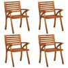 vidaXL 5 Piece Garden Dining Set 120x120 cm Solid Acacia Wood
