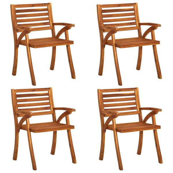 vidaXL 5 Piece Garden Dining Set 120x120 cm Solid Acacia Wood