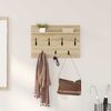 vidaXL Wall-Mounted Coat Rack with Shelf Sonoma Oak 80 x 40 x 12 cm