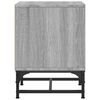 vidaXL Bedside Cabinet with Glass Door Grey Sonoma 35x37x50 cm
