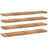 vidaXL Floating Shelves 4 pcs 120x30x4 cm Oil Finished Solid Wood Acacia