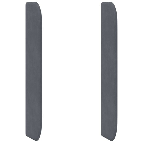 vidaXL Headboard Ear Grey 80 x 16 x 4 cm Velvet
