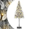 vidaXL Christmas Tree with 300 LEDs White 210 cm PE and Steel