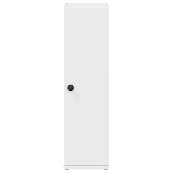 vidaXL Bathroom Cabinet with Roll Holder White 20.5x22x72 cm