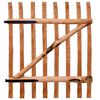 vidaXL Single Fence Gate Impregnated Hazel Wood 100x120 cm