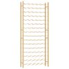 vidaXL Wine Rack for 96 Bottles Gold Metal