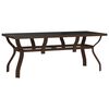 vidaXL 7 Piece Garden Dining Set Brown and Black