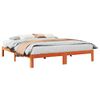 vidaXL Bed Frame without Mattress Wax Brown 180x200 cm Super King Solid Wood Pine