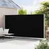 vidaXL Patio Retractable Side Awning 220x600 cm Black