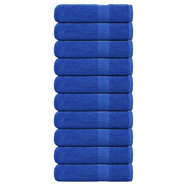 vidaXL Shower Towels "FROGN" 10 pcs Blue 70x140 cm 360 gsm
