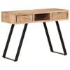 vidaXL Desk 107x45x79 cm Solid Acacia Wood with Live Edges