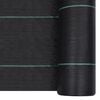 vidaXL Weed & Root Control Mat Black 1x100 m PP