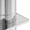 vidaXL Chimney Extension Silver 25 x 25 x 65 cm Stainless Steel