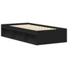 vidaXL Bed Frame without Mattress Black 90x200 cm