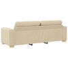vidaXL Sofa Cream 221 x 78 x 80 cm Fabric