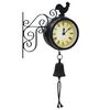 vidaXL Garden Wall Clock with Thermometer Vintage