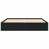 vidaXL Bed Frame without Mattress Black 200x200 cm