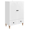 vidaXL Sideboard White 66 x 34.5 x 95 cm Engineered Wood