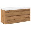 vidaXL Sink Cabinet with Built-in Basin Artisan Oak
