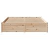 vidaXL Bed Frame without Mattress 150x200 cm King Size Solid Wood Pine