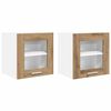 vidaXL Hanging Cabinet 2 pcs Artisan Oak Engineered Wood