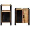 vidaXL Bathroom Furniture Set 2 pcs Brown and Black Solid Mango Wood