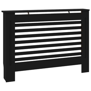 vidaXL Radiator Cover Black 112x19x81,5 cm MDF