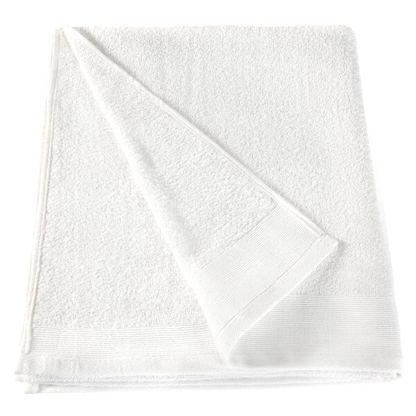 vidaXL Bath Towels 5 pcs Cotton 450 gsm 100x150 cm White
