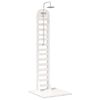 vidaXL Outdoor Shower 223 cm Solid Pine Wood and Stainless Steel White