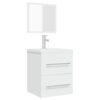 vidaXL Bathroom Cabinet with Mirror White 41x38.5x48 cm Engineered Wood