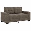 vidaXL Sofa 2 pcs Dark Grey 221 x 80 x 80 cm Fabric