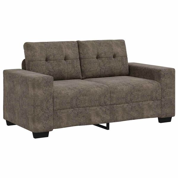 vidaXL Sofa 2 pcs Dark Grey 221 x 80 x 80 cm Fabric