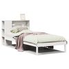 vidaXL Bookcase Bed without Mattress White 90x200 cm Solid Wood Pine