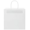 vidaXL Paper Bags 250 pcs with Handles White 26x17x25 cm