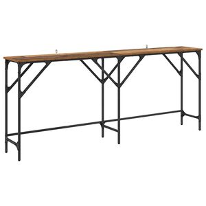 vidaXL Console Table Old Wood 180 x 30 x 75 cm Engineered Wood