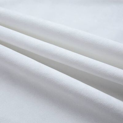 vidaXL Blackout Curtains with Metal Rings 2 pcs Off White 140x175 cm