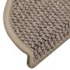 vidaXL Stair Mats Self-adhesive Sisal-Look 30 pcs 56x17x3 cm Dark Beige