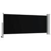 vidaXL Patio Retractable Side Awning 120 x 300 cm Black