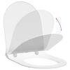 vidaXL Toilet Seat Adjustable White 48.5 x 36 x 5 cm Polypropylene
